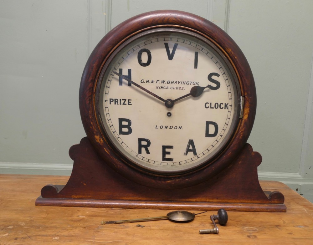 Original HOVIS Prize Clock by G.H.& F.W. Bravington London