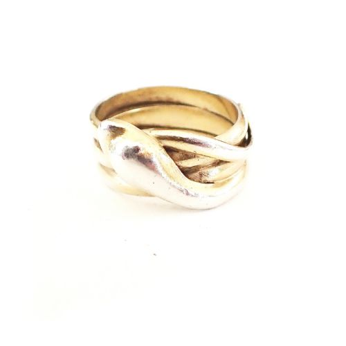 Art Deco Silver Snake Ring