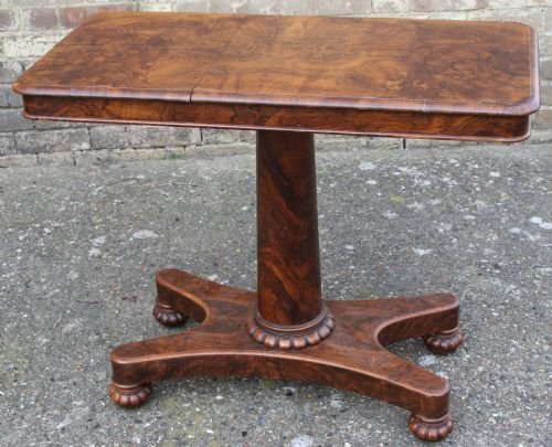 Victorian Figured Walnut Adjustable Bed/reading Table.