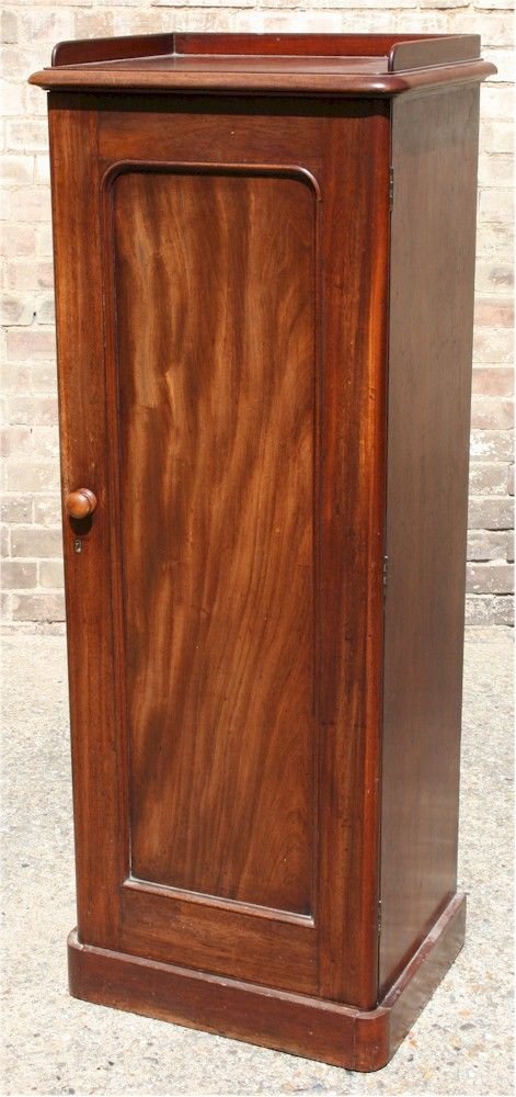 Victorian Mahogany Tall Single Door Cupboard.
