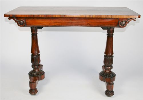 William 1v Rosewood End Support Centre Table in the Gillows Style.