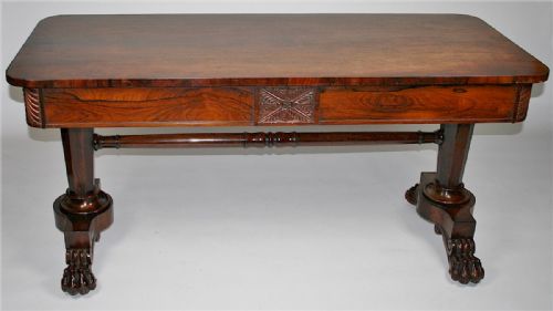 William 1v Rosewood End Support Centre Table.