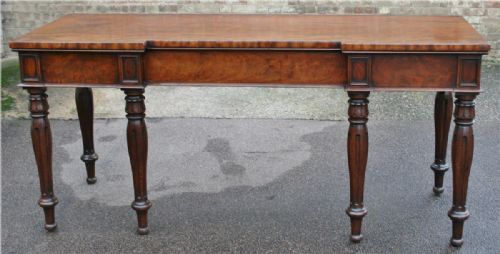 William 1v Mahogany Inverted Breakfront 1 Drawer Serving Table.