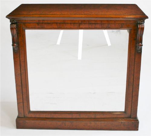 Good Quality Victorian Mahogany Side Cabinet Having Single Mirror Panelled Door.