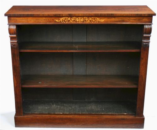 William 1v Rosewood Open Bookcase.
