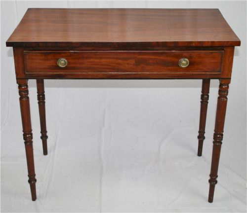George 1v Mahogany 1 Drawer Side Table.