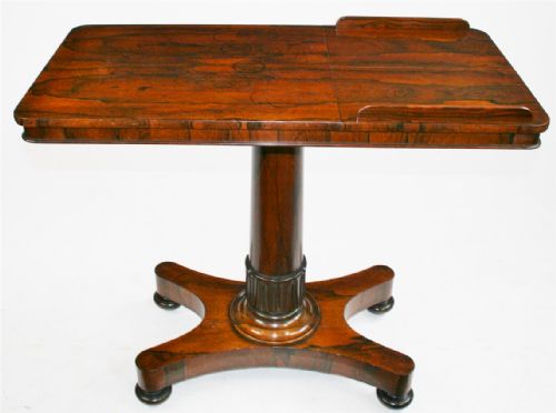 William 1v Rosewood Adjustable Bed/reading Table. Stamped Miles and Edwards.