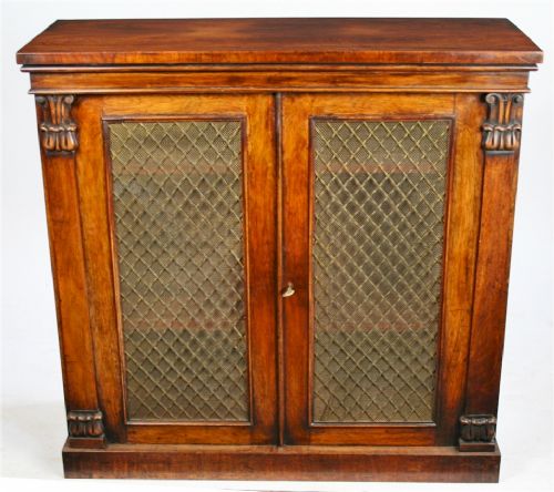 William 1v Rosewood Side Cabinet.