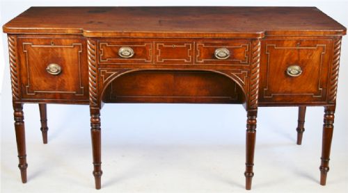George 1v Mahogany Breakfront Sideboard.