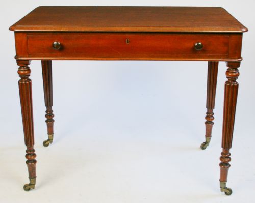 William 1v Mahogany 'Chamber' Writing Table by Gillows Lancaster.
