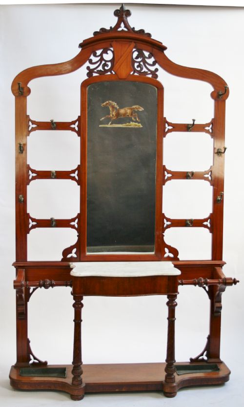 Victorian Mahogany Large Hallstand.