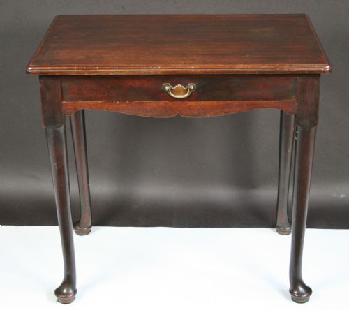 George 11 Mahogany 1 Drawer Side Table on Club Feet.