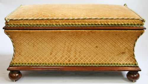 Victorian Mahogany Box Ottoman Stool