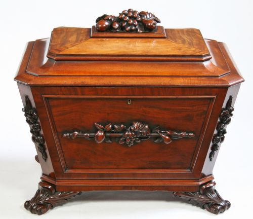 A Fine George 1v Mahogany Sarcophagus Wine Cooler