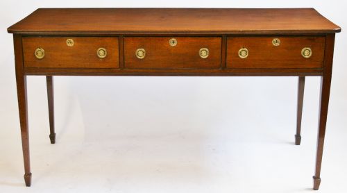 George 111 Mahogany 3 Drawer Serving Table