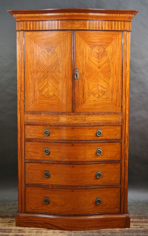 fig 1. A Maples Edwardian Satinwood 8 piece Bedroom Suite