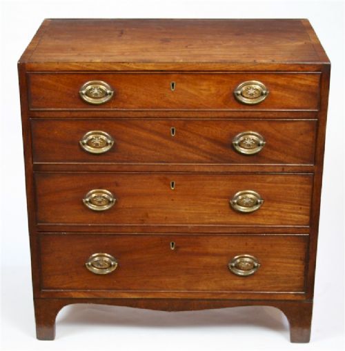 George 111 Mahogany 4 Drawer Small Chest