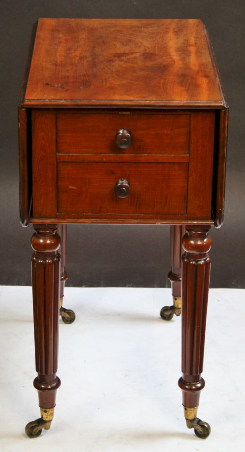 George IV Mahogany Dropleaf 2 Cupboard Table