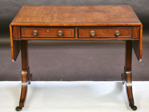 Regency Mahogany End Support Sofa Table