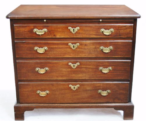 Fine 3' George 111 Mahogany Slide Chest of 4 Long Drawers
