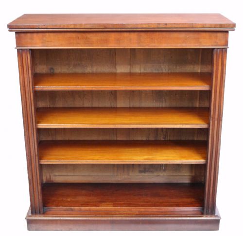 Victorian Mahogany Open Bookcase