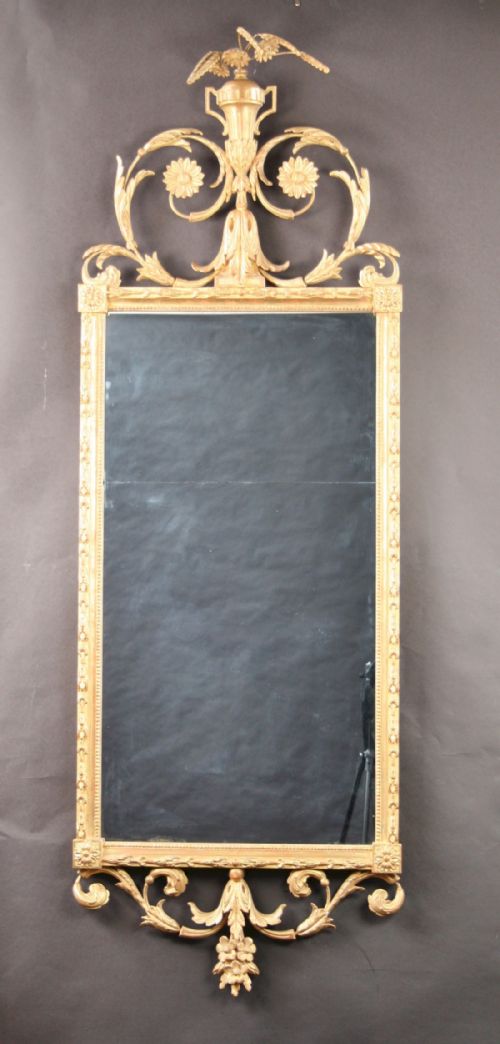 19c Gilt Decorated Wall Mirror