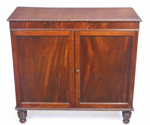 George IV Mahogany Dwarf 2 Door Cabinet