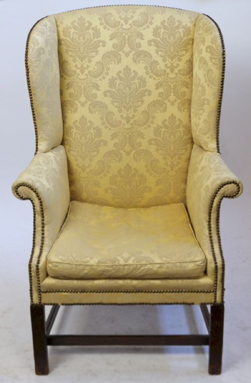 George 111 Mahogany Wing Back Armchair