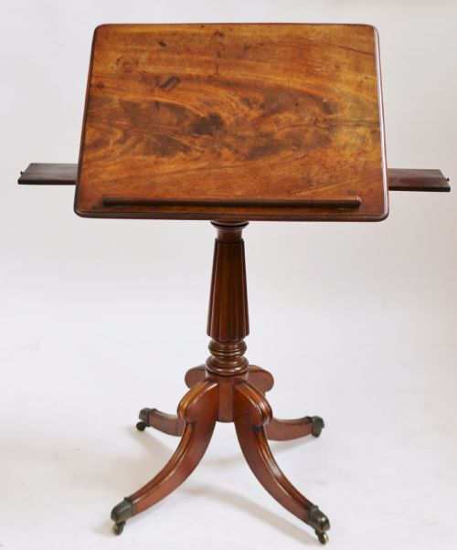 George 1v Mahogany Adjustable Reading Music Table.