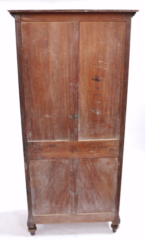 VICTORIAN MAHOGANY OPEN TOP CABINET ON CUPBOARD BASE BY CMELLIER CO - ADDITIONAL PHOTO 8