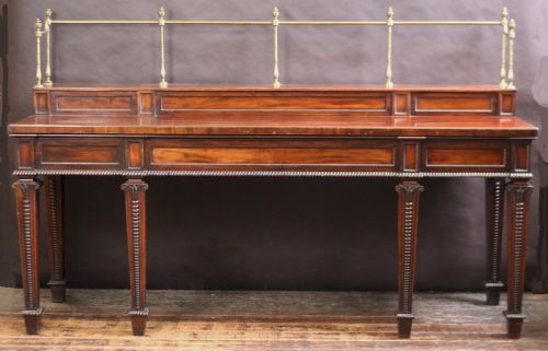 19c Mahogany Serving Console Table