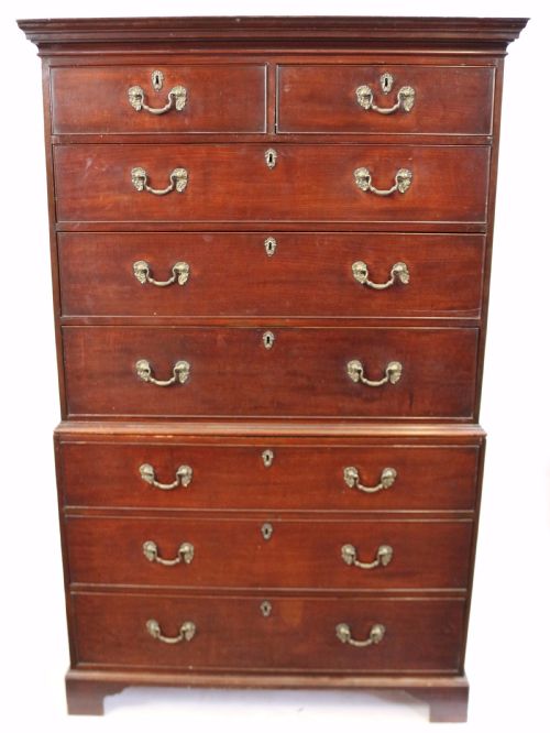 Fine Quality George 111 Mahogany Chest on Chest
