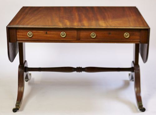 Regency Mahogany End Support Sofa Table
