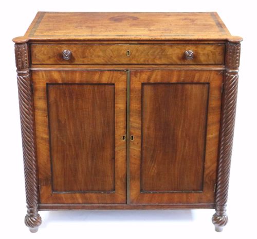 Regency Mahogany 2 Door Side Cupboard with Frieze Drawer
