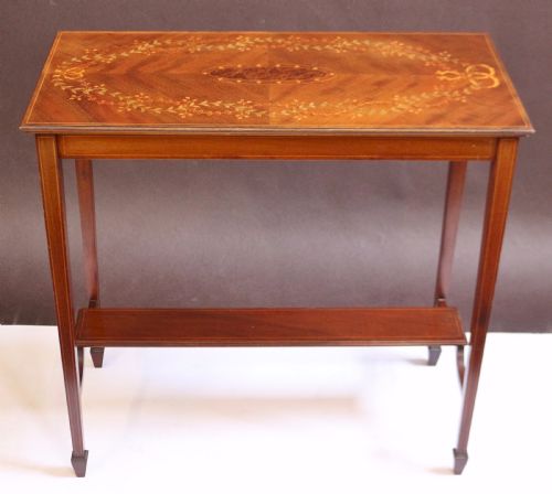 Edwardian Inlaid Mahogany Occasional Table