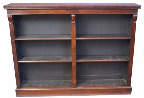 William 1v Rosewood Open Bookcase