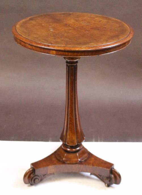 Early Victorian Pollard Oak Circular Wine Table