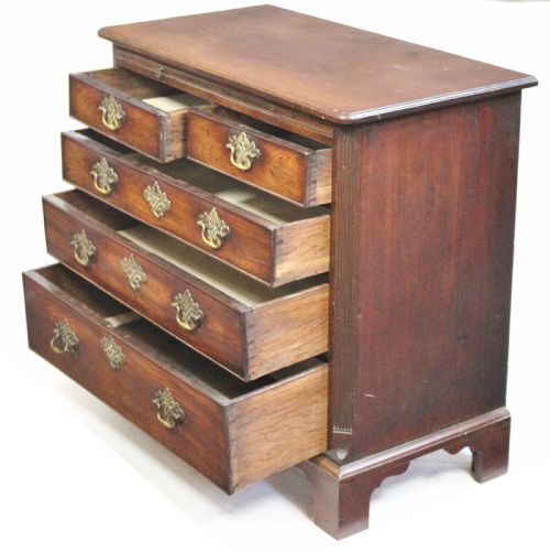 GEORGE 111 MAHOGANY 5 DRAWER SLIDE CHEST - ADDITIONAL PHOTO 3