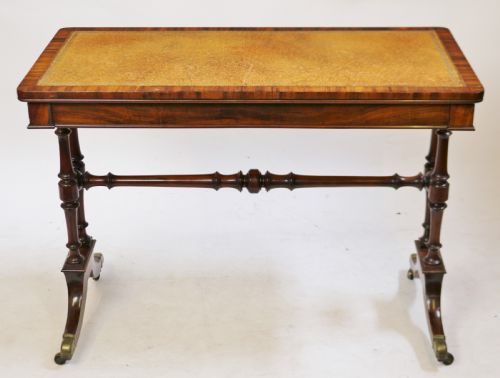William 1v Goncalo Alves End Support Writing/card Table