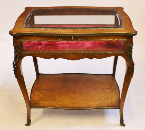 Late 19c Kingwood Ormolu Mounted Bijouterie Table