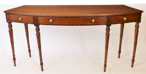 Regency Mahogany 1 Drawer 6 Leg Side Serving Table