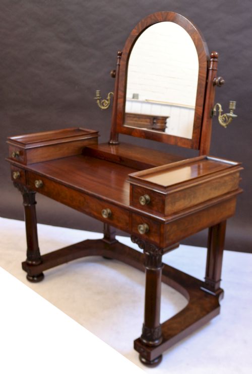 WILLIAM IV MAHOGANY DRESSING TABLE - ADDITIONAL PHOTO 3