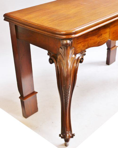 VICTORIAN MAHOGANY 1 DRAWER SIDE CONSOLE SERVING TABLE - ADDITIONAL PHOTO 7