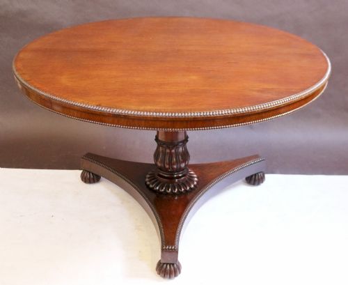 William 1v Harewood Tilt Top Circular Pedestal Centre Table