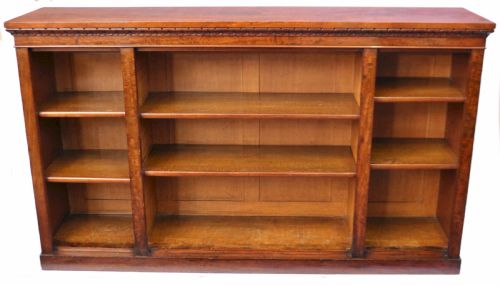 William 1v Mahogany 3 Section Dwarf Open Bookcase