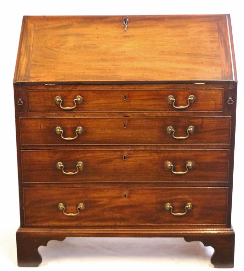 George 111 Mahogany 4 Drawer Bureau