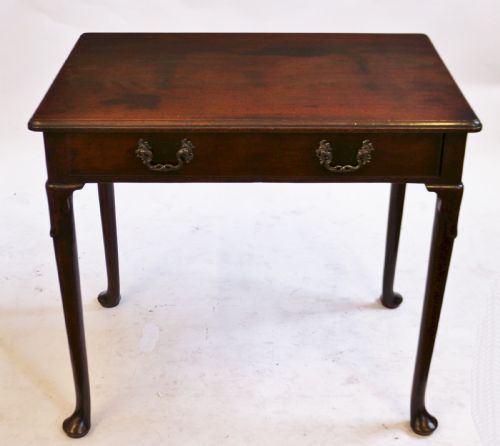 Early George 111 Mahogany 1 Drawer Side Table