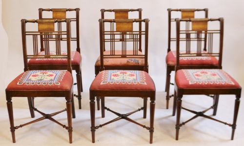 George 111 Mahogany Set of 6 Dining Chairs