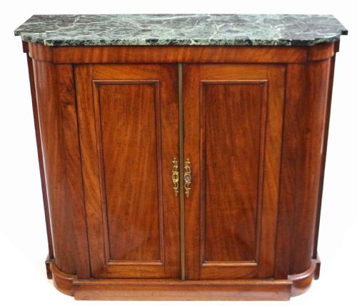 George 1v Mahogany 2 Door Shaped Side Cabinet