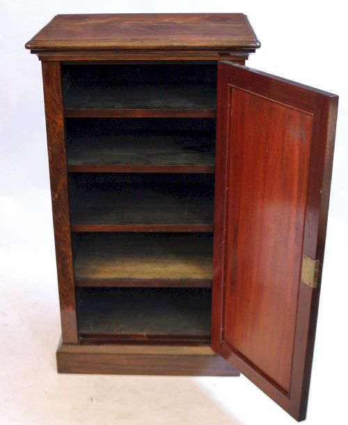 WILLIAM IV ROSEWOOD CUPBOARD WITH SINGLE BRASS GRILL DOOR - ADDITIONAL PHOTO 1